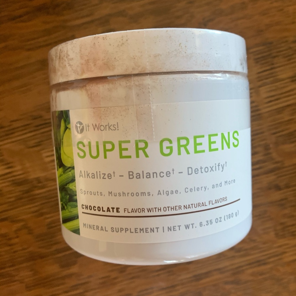 It works! super greens chocolate- brand new
